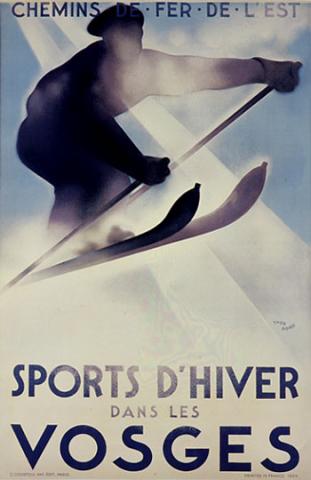 Winter Sports in the Vosges Poster