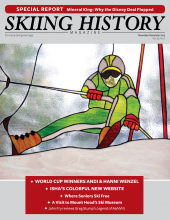 Skiing History Magazine Stained Glass Window