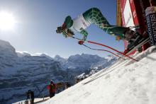 Bode Miller explodes out of the starting gate